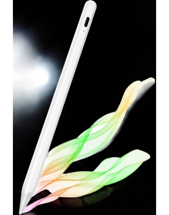 ® Dokunmatik Kalem Beyaz Şarjlı Yedek Uçlu Android ve İOS Uyumlu