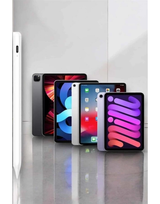 ® Dokunmatik Kalem Beyaz Şarjlı Yedek Uçlu Android ve İOS Uyumlu