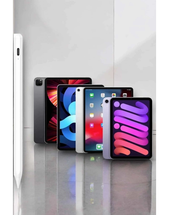 ® Dokunmatik Kalem Beyaz Şarjlı Yedek Uçlu Android ve İOS Uyumlu