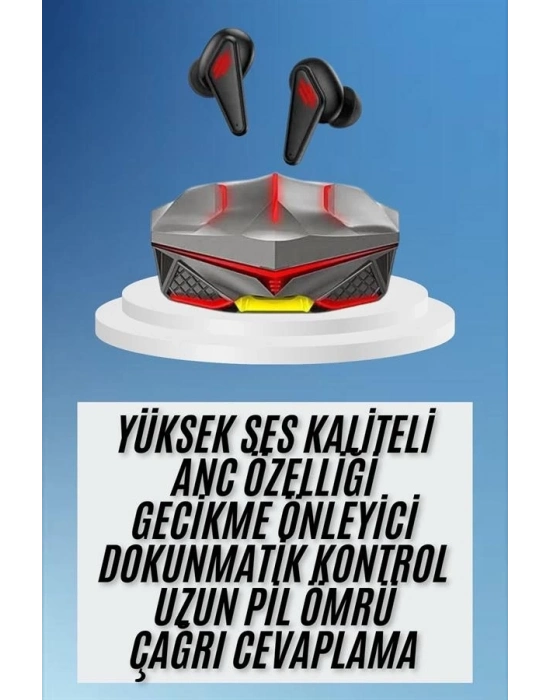 ® Dokunmatik Kontrol Tws Işıklı Kulakiçi Bluetooth Kulaklık Kablosuz Oyuncu Kulaklığı