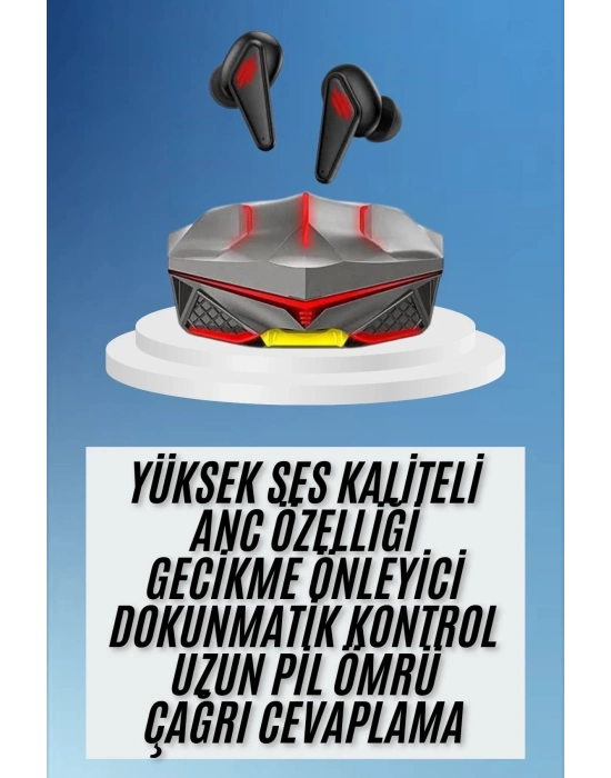 ® Dokunmatik Kontrol Tws Işıklı Kulakiçi Bluetooth Kulaklık Kablosuz Oyuncu Kulaklığı