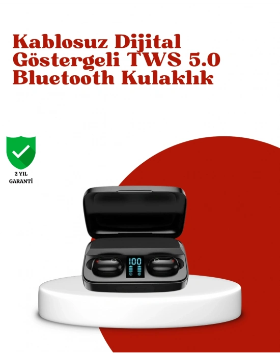 ® Dokunmatik Kontrollü ABS Malzemeli Bluetooth Kulaklık + Yüksek Kapasiteli Kutu