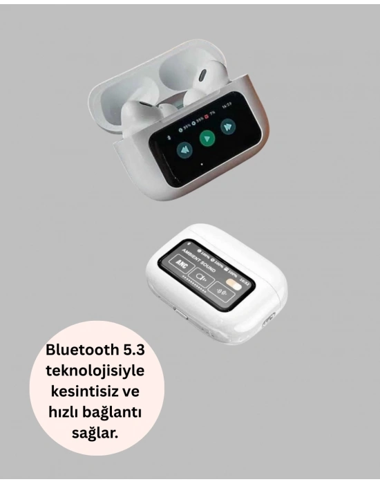 ® Dokunmatik Kontrollü Gürültü Önleyici Bluetooth Kulaklık Şarj Göstergeli
