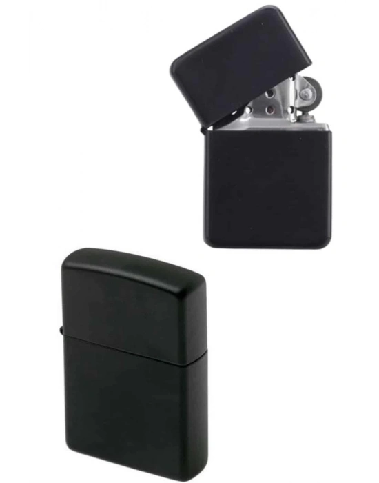 ® Doldurulabilir Siyah Benzinli Çakmak Metalik