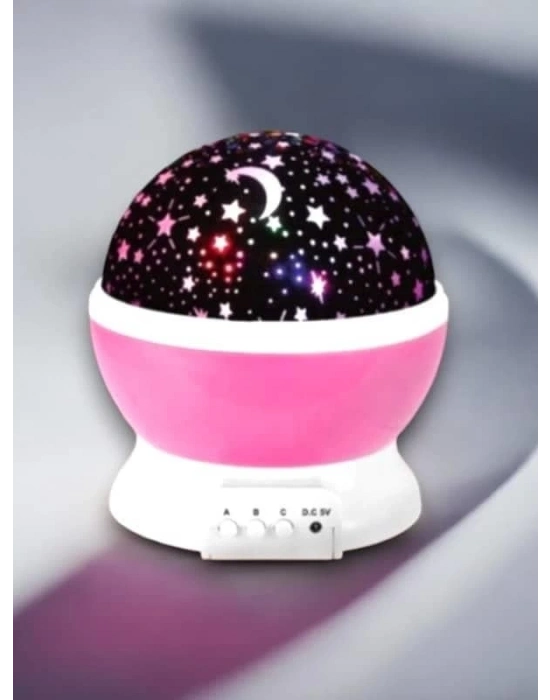 ® Dönen Renkli Gökyüzü Projektörlü Gece Lambası