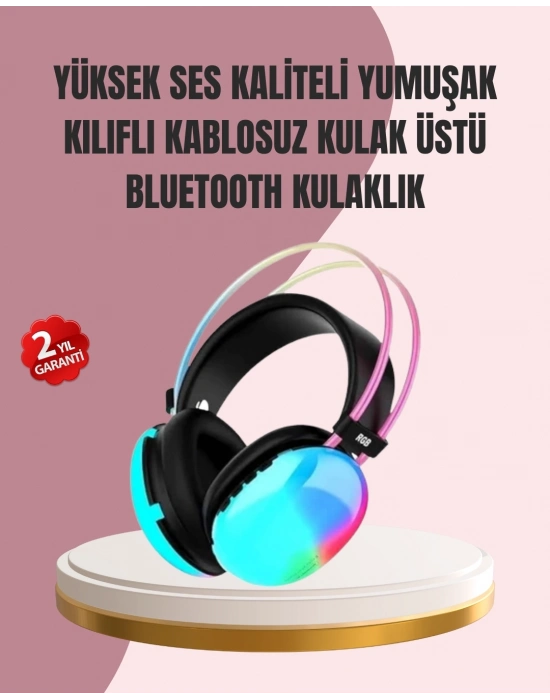® Düşük Gecikmeli Bluetooth 5.3 Gaming Kulaklık – RGB Işıklı