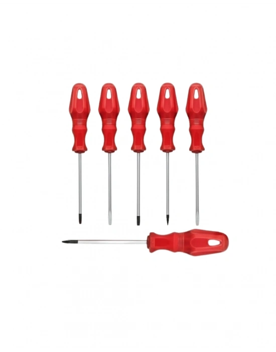 ® Düz ve Yıldız Başlıklı 7li Tornavida Seti Ergonomik Tutma