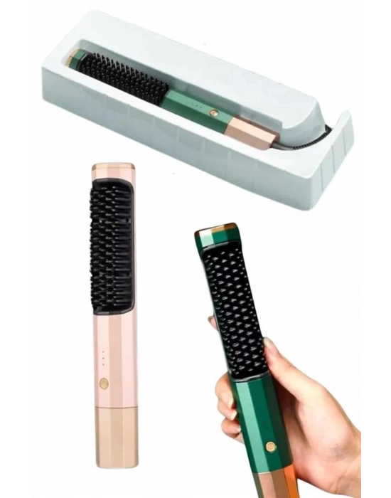 ® Düzleştirici Fırça Saç Düzleştirici Arada Fön Tarak Taşınabilir