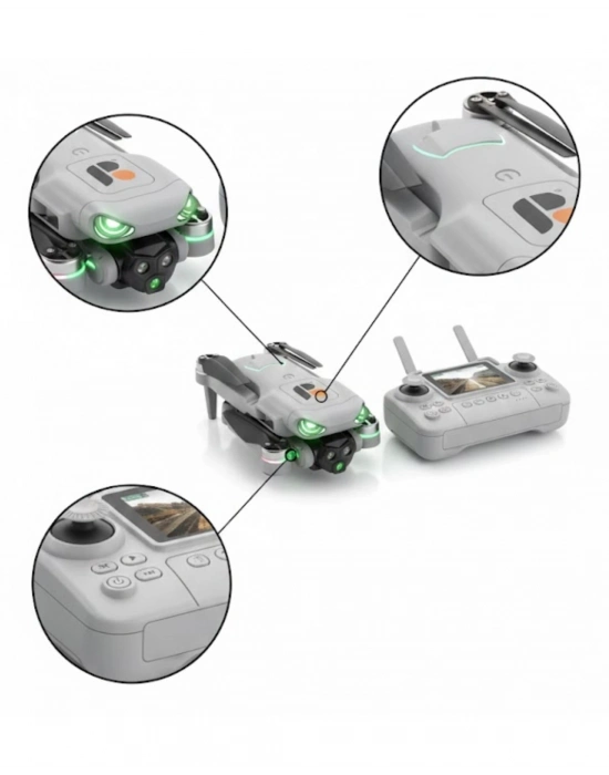 ® Ekranlı Kumandalı Drone Engel Algılamalı Kolay Kontrol