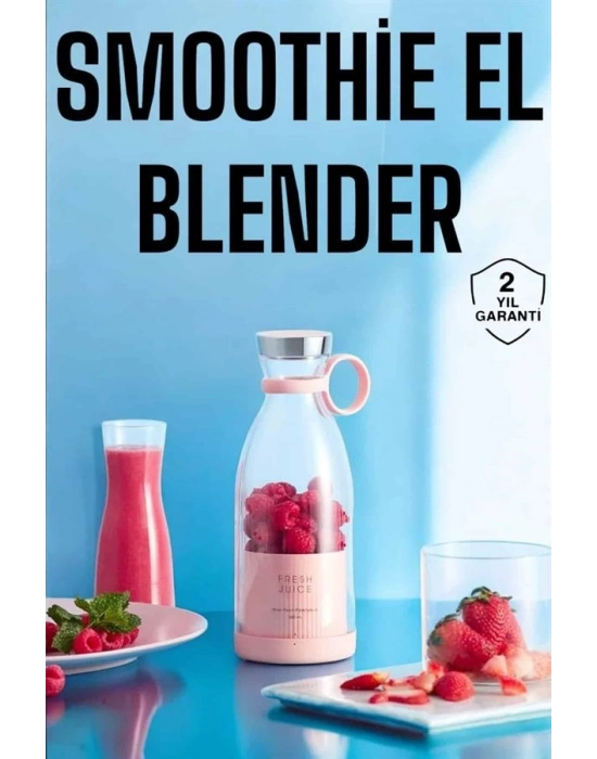 ® El Blender Bardak Blender Şarjlı Taşınabilir Meyve Sıkcağı Smoothie