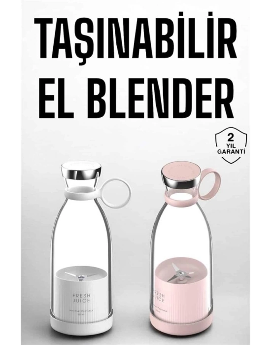 ® El Blender Taşınabilir Meyve Blender Şarj Edilebilir Taşınabilir Blender Elektrikli