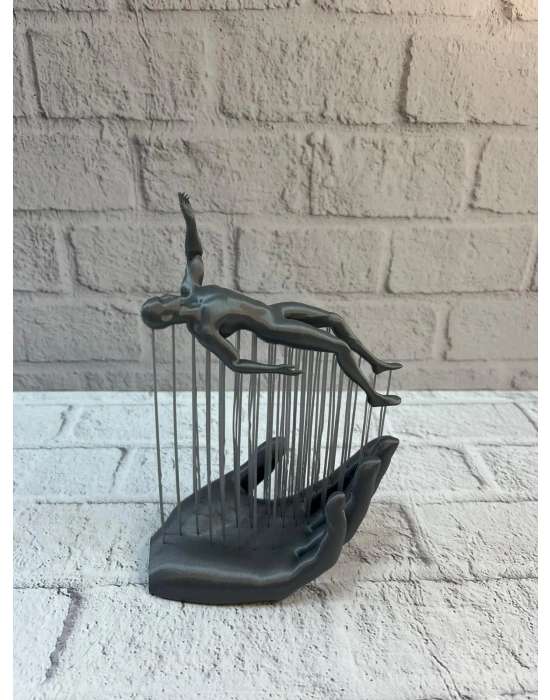 ® EL İNSAN FİGÜRÜ GRİ