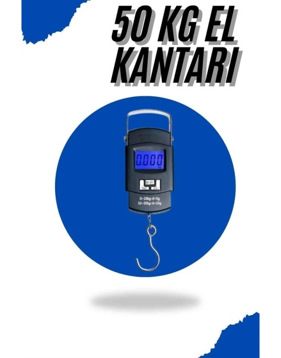 ® El Kantarı Dijital El Terazisi 50 Kg Kapasiteli LCD Ekranlı