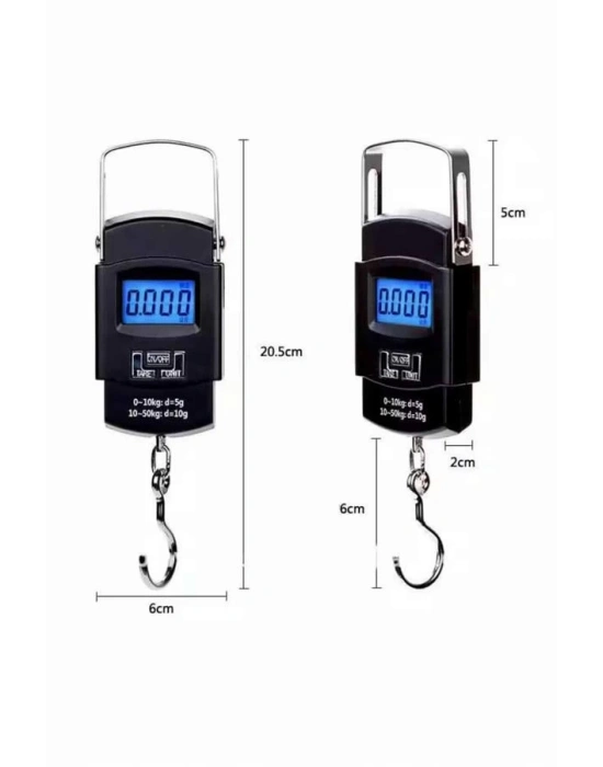 ® El Kantarı Dijital El Terazisi 50 Kg Kapasiteli LCD Ekranlı