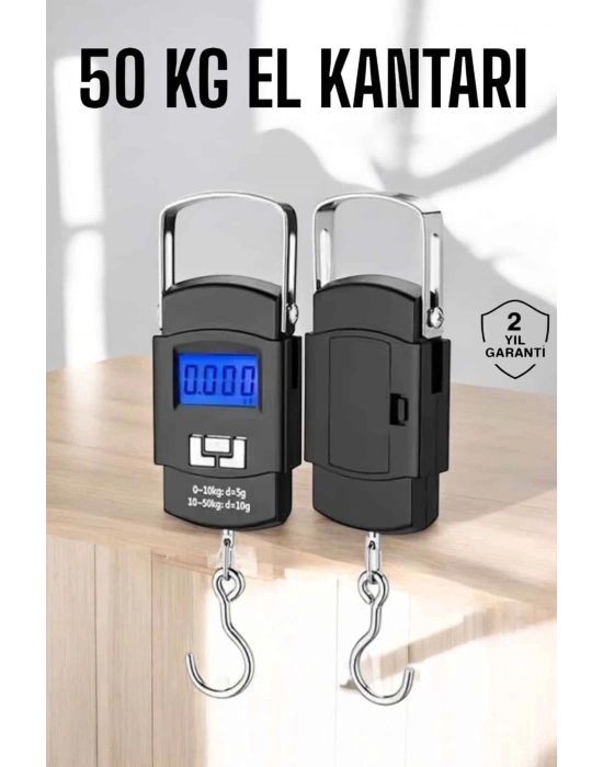 ® El Terazisi Dijital Göstergeli Pilli 50 Kg Ağırlık Ölçer
