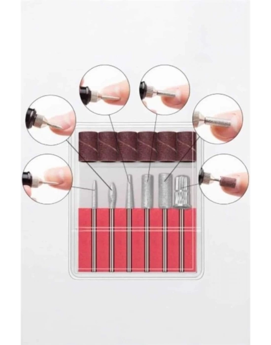 ® Elektrikli Manikür Pedikür Törpü Seti Protez Tırnak Nasır Temizleyici