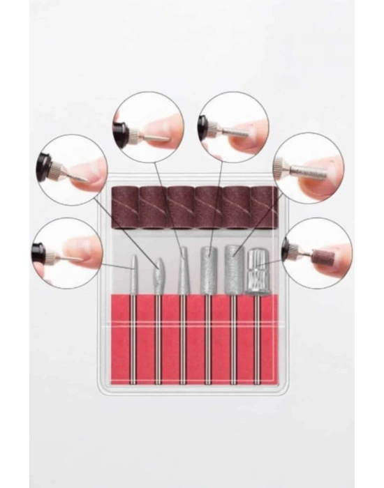 ® Elektrikli Manikür Pedikür Törpü Seti Protez Tırnak Nasır Temizleyici