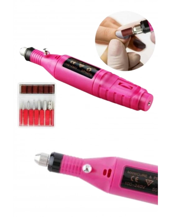 Elektrikli Profesyonel Manikür Pedikür Seti Değiştirilebilir Başlık Seçeneği