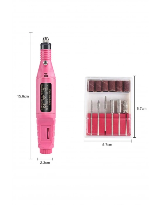 ® Elektrikli Profesyonel Manikür Pedikür Seti Değiştirilebilir Başlık Seçeneği