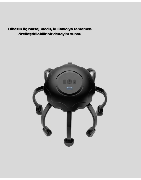 ® Elektrikli Saç Derisi Masaj Aleti Çok Noktalı Titreşimli Rahatlatıcı Bakım