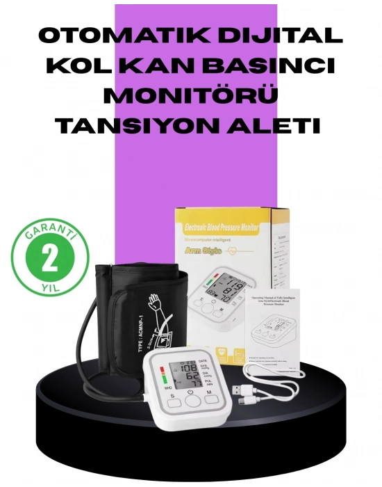 ® Elektronik Tansiyon Ölçer LCD Dijital Ekranlı