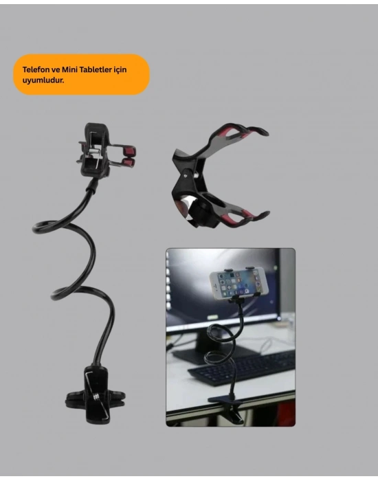 ® Eller Serbest Kullanım Sağlayan Masaüstü Telefon Tutucu