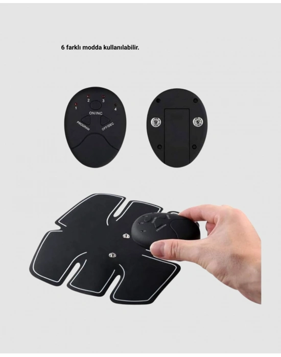 ® EMS Göbek ve Kol Kas Uyarıcı Cihaz 6 Modlu Elektronik Vücut Şekillendirici