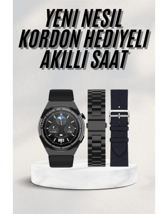 ® En Çok Tercih Edilen Akıllı Saat Amoled Ekran Nabız Sensörü GPS Uyumlu Adımsayar