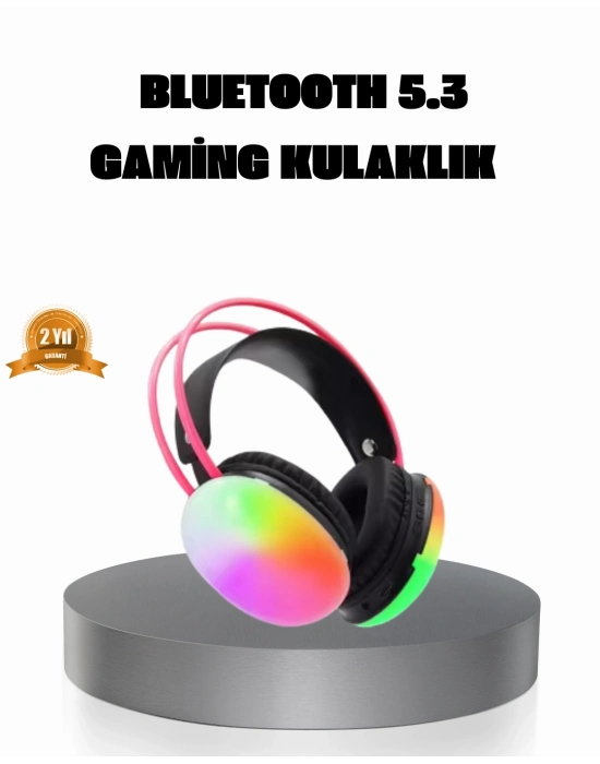 Ergonomik RGB Bluetooth Kulaklık 3D Ses