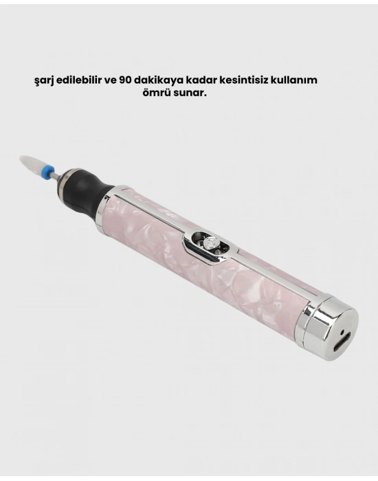 ® Ergonomik Saplı 20.000 RPM Hız Kontrollü Manikür Pedikür Makinesi