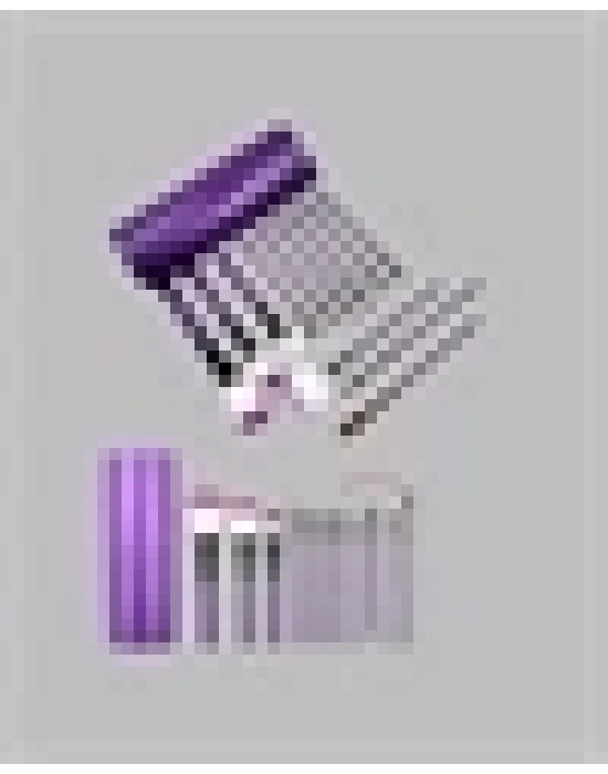 ® Ergonomik Saplı Fiber Kıllı 12li Makyaj Fırça Takımı Göz ve Ten Makyajı İçin Uygun