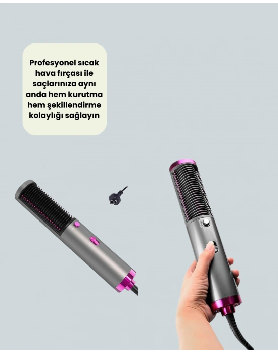 ® Ergonomik Tasarımlı Hafif ve Taşınabilir Sıcak Hava Fırçası