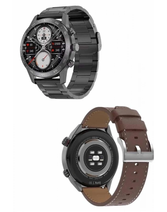 ® Erkeklere Özel Akıllı Saat Çelik Kordon Bluetooth Bağlantılı İOS ve Android Uyumlu