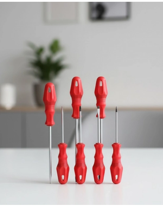 ® Ev ve Atölye Kullanımına Uygun 7 Parça Tornavida Seti