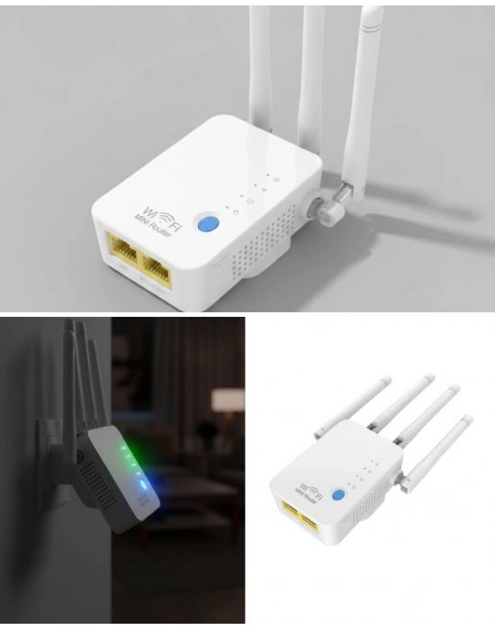 ® Ev ve Ofis İçin WiFi Güçlendirici WPS Düğmeli Güvenli Tekrarlayıcı