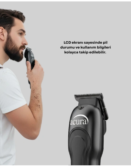 ® Evde ve Profesyonel Kullanıma Uygun Turbo Modlu Tıraş Makinesi