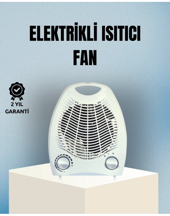 ® Fanlı Elektrikli Isıtıcı – 3 Kademeli Isı Ayarı ve Güvenli Kullanım