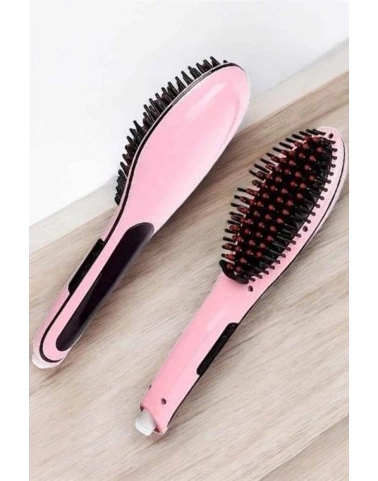 ® Fön Tarağı Saç Düzleştirici Sıkı Dişli Isı Ayarlı Elektriklenme Karşıtı