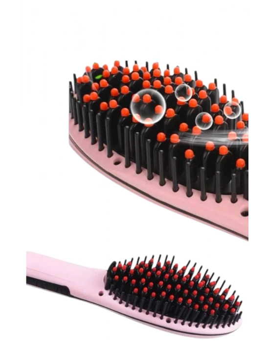 ® Fön Tarağı Saç Düzleştirici Sıkı Dişli Isı Ayarlı Elektriklenme Karşıtı
