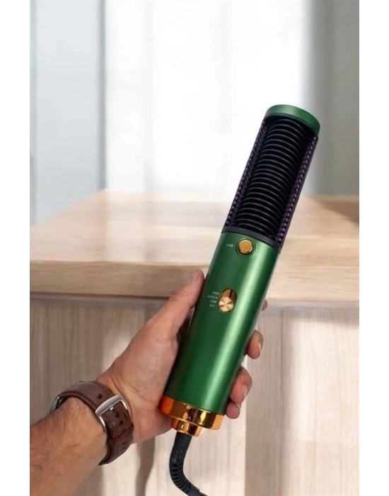 ® Fön Tarak Saç Düzleştirici Üflemeli Fön Makinesi Sıkı Dişli Taşınabilir