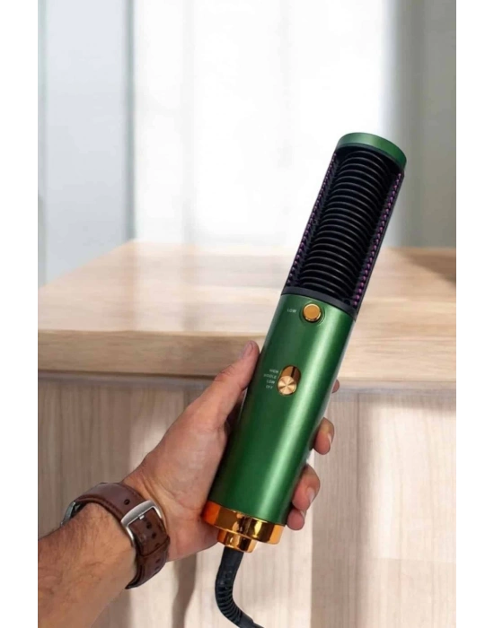 ® Fön Tarak Saç Düzleştirici Üflemeli Fön Makinesi Sıkı Dişli Taşınabilir