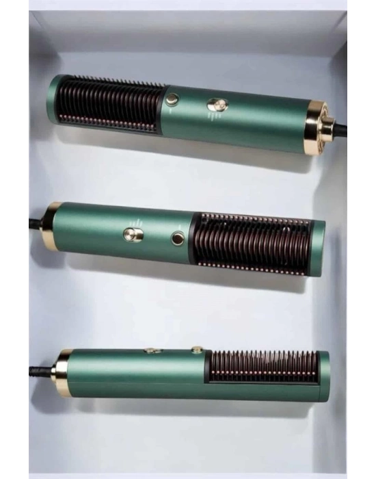 ® Fön Tarak Saç Düzleştirici Üflemeli Fön Makinesi Sıkı Dişli Taşınabilir