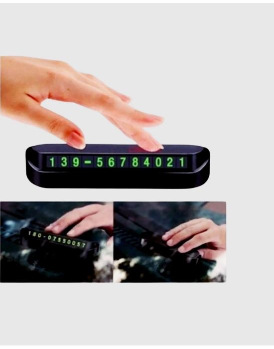 ® Fosforlu Araç İçi Park Kartı Numaratörü