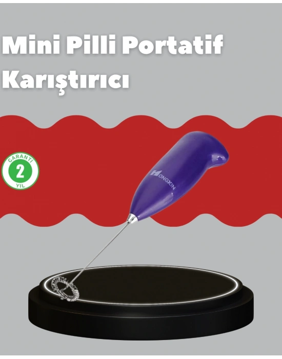 ® Frappe ve Cappuccino Maker – Taşınabilir Pilli Köpürtücü Mikser