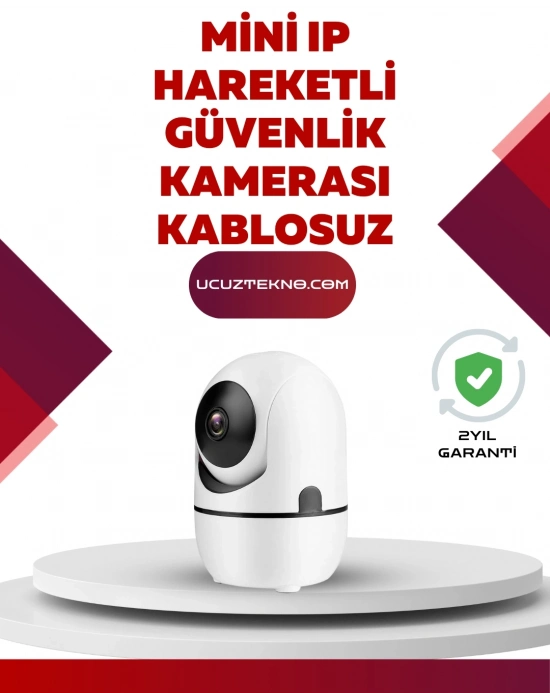 ® Full HD 1080P Kablosuz Güvenlik Kamerası – Hareket Takip, Gece Görüşü ve İki Yönlü Ses Özellikli
