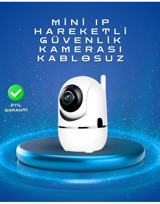 ® Full HD 1080P Kablosuz Pan & Tilt Güvenlik Kamerası – Hareket Takipli ve İki Yönlü Sesli