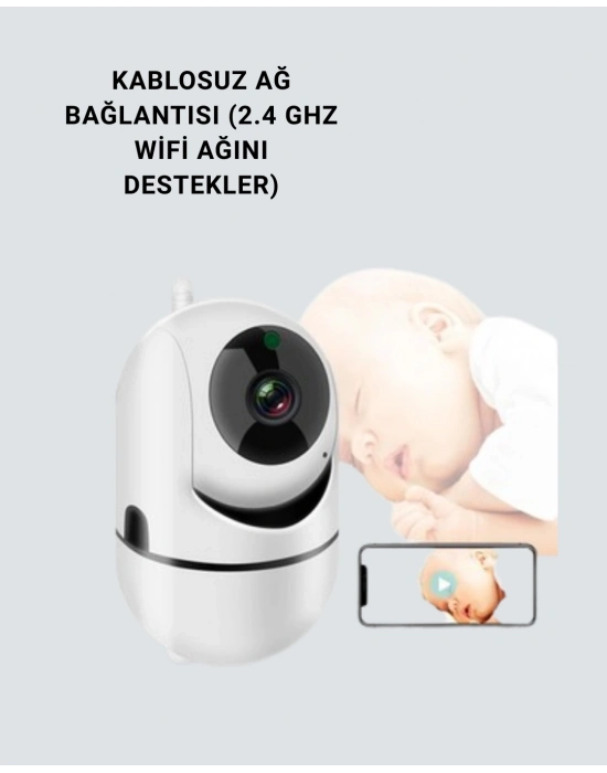 ® Full HD 1080P Kablosuz Pan & Tilt Güvenlik Kamerası – Hareket Takipli ve İki Yönlü Sesli