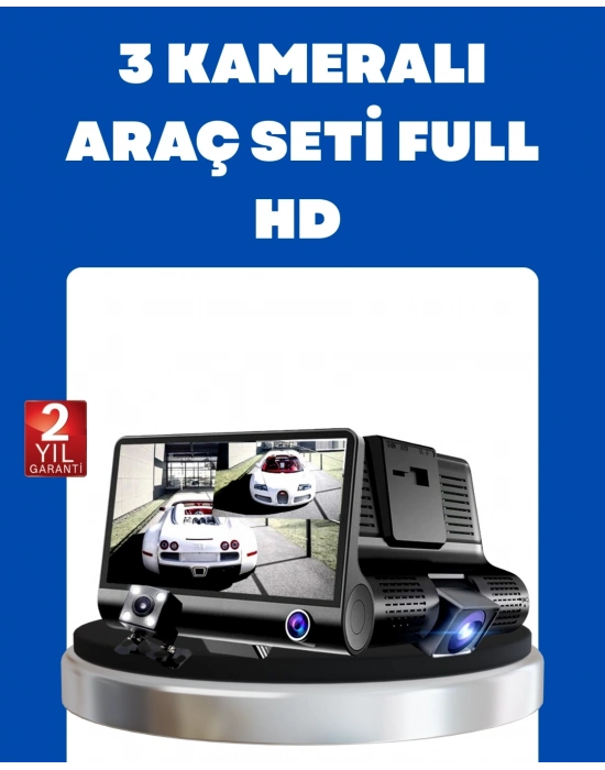 ® G-Sensör, Park Modu ve Döngüsel Kayıt Destekli Araç DVR