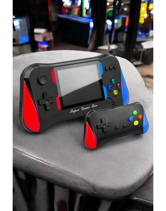 ® Gamepad Joystick 500 Oyunlu Retro Oyun Konsolu Tv Bağlantı Özellikli 2 Kişilik Destekli