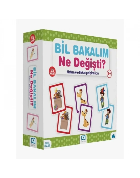 ® Games Bil Bakalım Ne Değişti? Hafıza ve Dikkat Gelişim K  55 Kart 5109